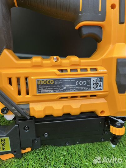 Аккумуляторный нейлер шпилькозабивной ingco