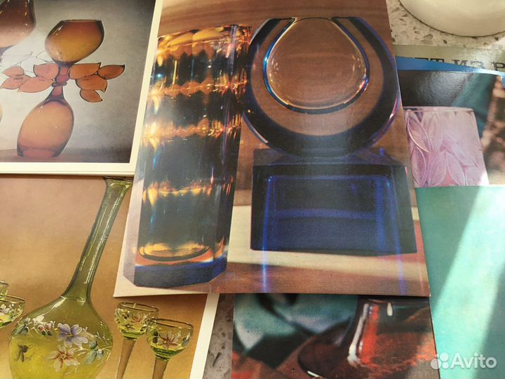 Наборы Открыток Гусь-Хрустальный Цветное Стекло СС