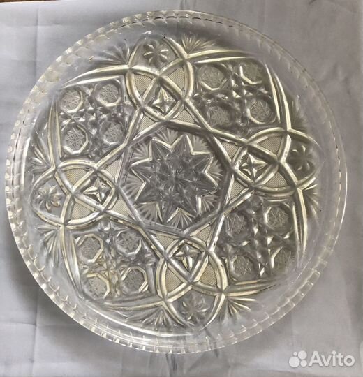 Блюдо хрустальное СССР
