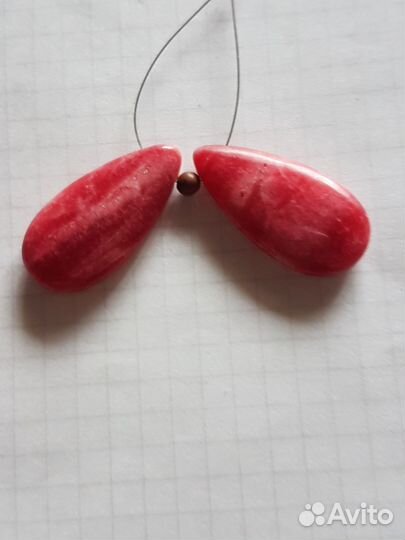 Родохрозит набор подвесок для украшения