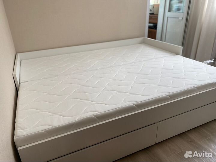 Кровать IKEA раздвижная 90/180/200