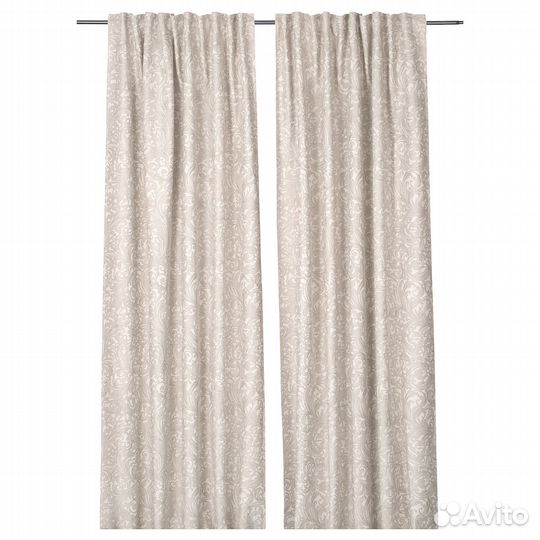 Шторы Икеа лен широкие новые