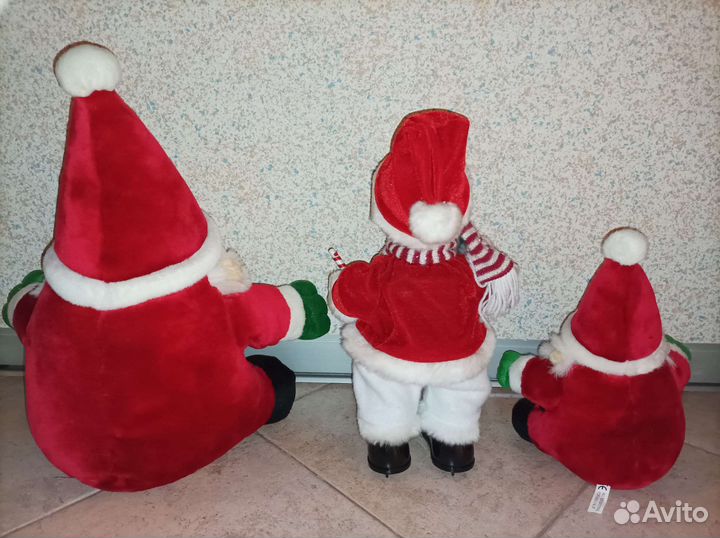 Снеговик поющий и Гном Санта Клаус 2 шт