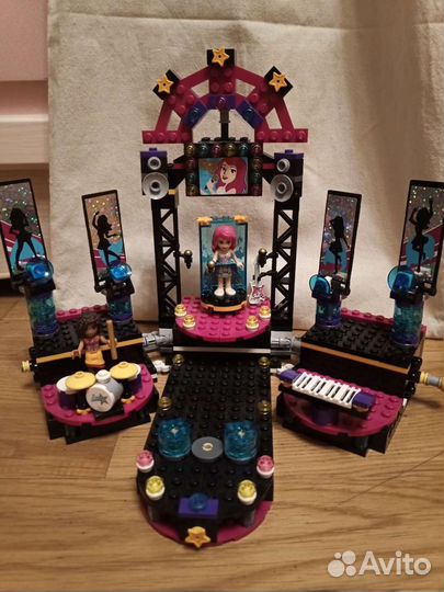 Lego friends Сцена поп-звезды 41105 + пляжный авто