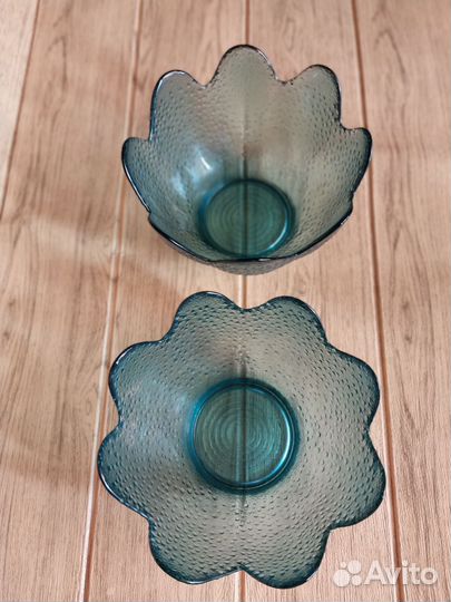 Салатник цветное стекло СССР