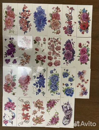 Флэш тату водонепроницаемые временные