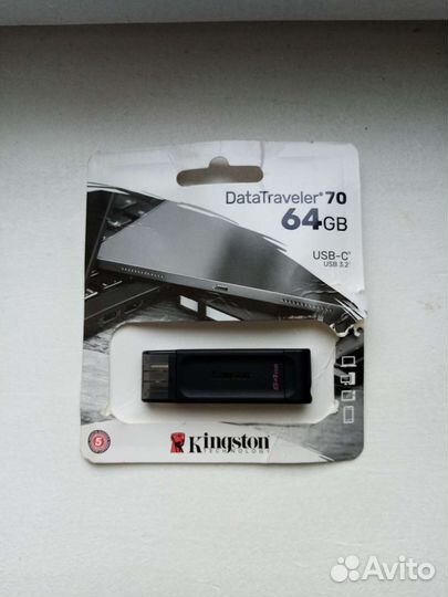 USB флешка новая 64GB type-C