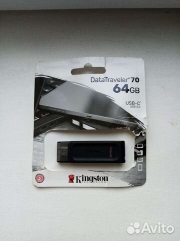 USB флешка новая 64GB type-C