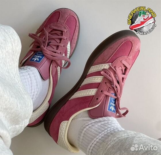 Кроссовки Adidas Gazelle Indoor Pink Cloud White