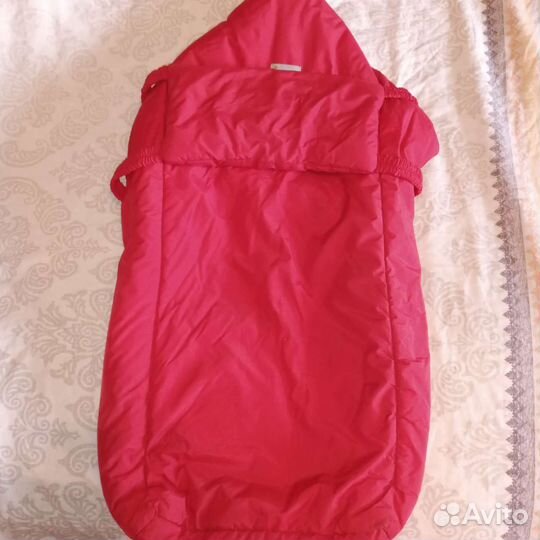 Зимний конверт в коляску на овчине