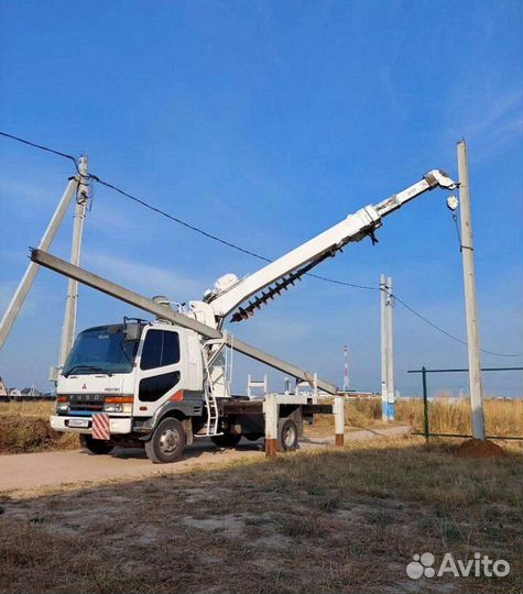 Установка опор лэп