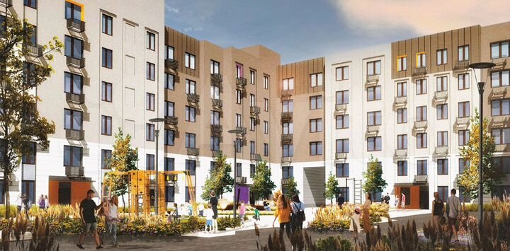 3-к. квартира, 57,7 м², 2/6 эт.