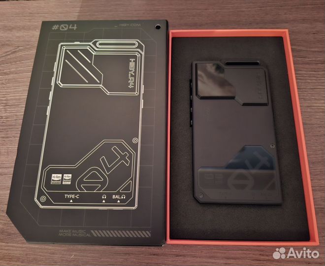 Плеер Hiby r4(r04) + ремешок. Черный. Новый