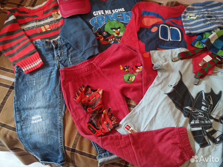 Вещи+обувь пакетом на рост 110