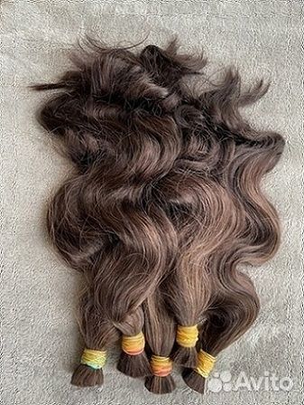 Натуральные волосы для наращивания волна 50 см