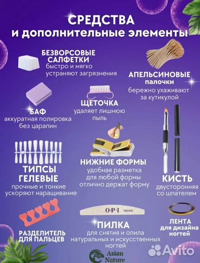 Набор для наращивания ногтей