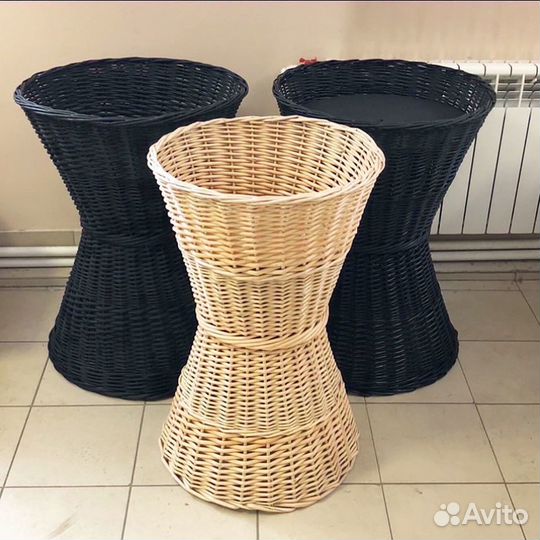 Плетеные корзины для хранения