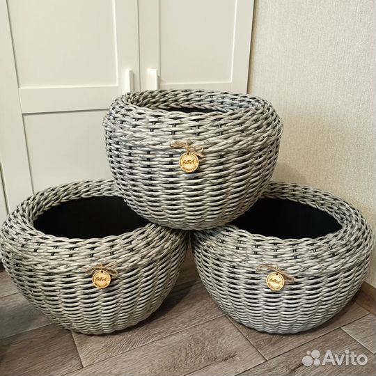 Кашпо из ротанга