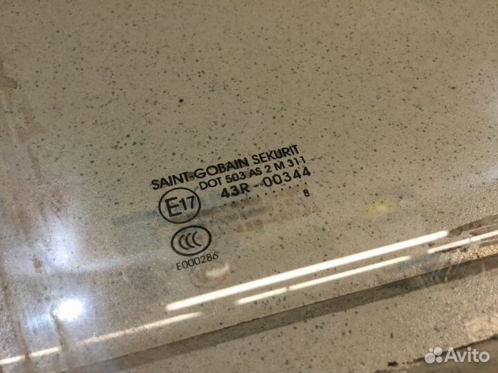 Стекло двери передней переднее правое Hyundai