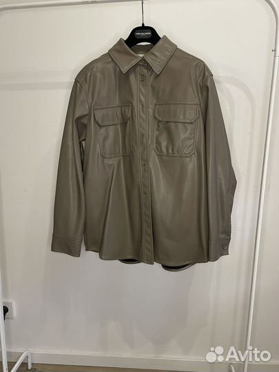 Рубашка Weekday экокожа