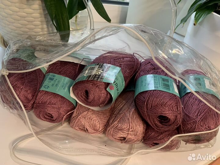 Пряжа для вязания Лён хлопок