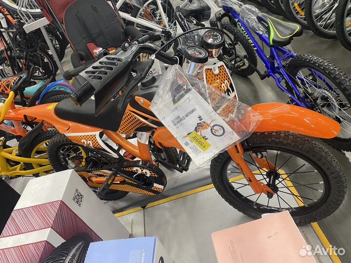 Детский велосипед как байк