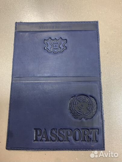 Обложка на паспорт натуральная кожа