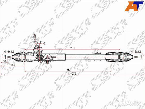 Рейка рулевая hyundai tucson