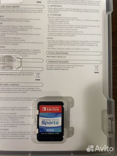 Nintendo switch sports картридж switch