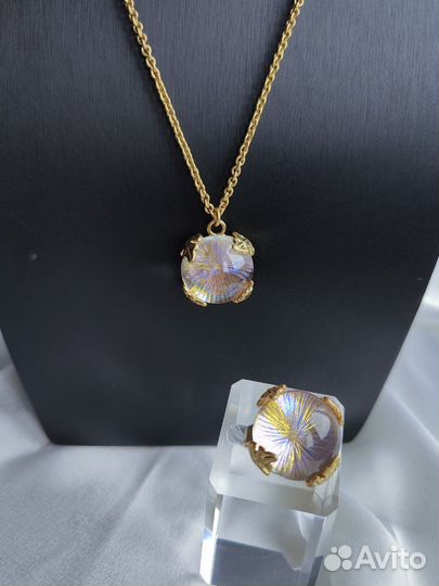 Кулон и кольцо набор комплект