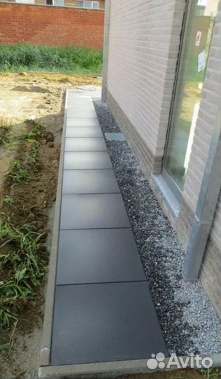 Заливка бетоном отмостки