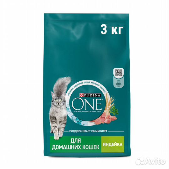 Корм purina ONE сухой корм для взрослых кошек, жив