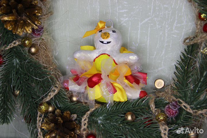 Балеринки - ватные ёлочные игрушки ручной работы