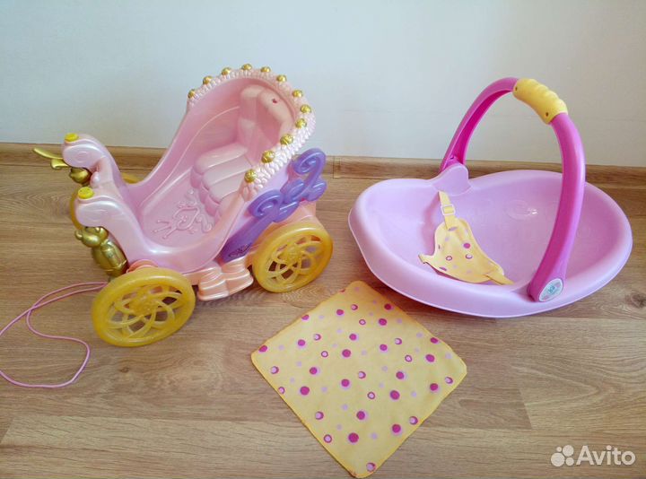 Переноска для куклы, санки, машинка толокар