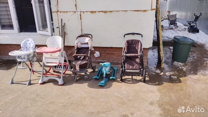 Детская Коляска, беговел, самокат, стульчики
