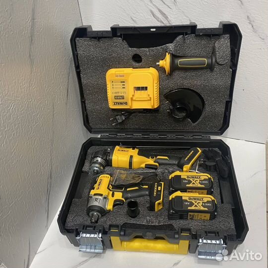 Набор инструментов DeWalt 2в1(гайковерт+ушм)