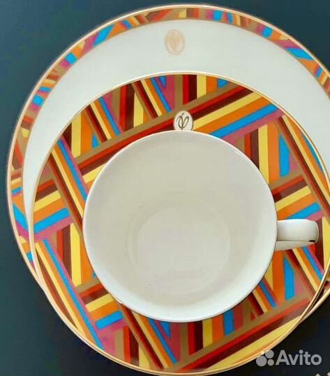 Чайное трио. Фарфор. Valentin Yudashkin