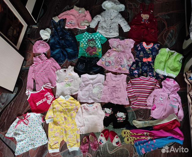 Вещи пакетом на девочку 68-92
