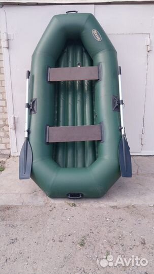 Лодка надувная гребная Инзер-2 нд с надувным дном