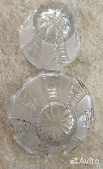 Ваза хрустальная конфетница СССР
