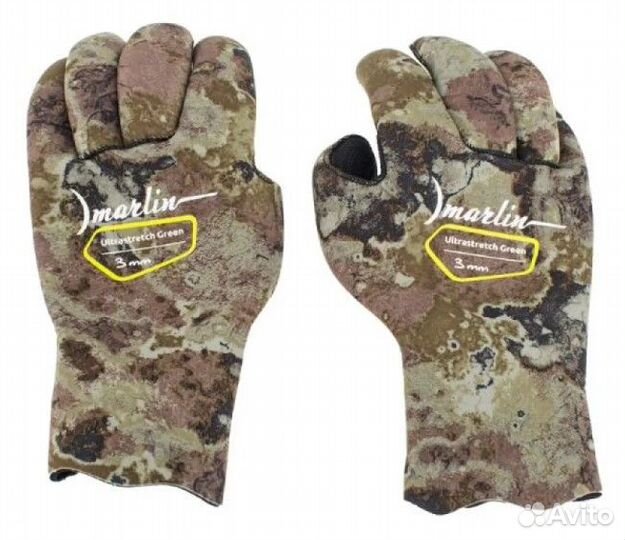 Перчатки Marlin ultrastretch green 3 mm