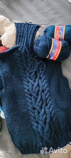 Нитки для вязания, спицы