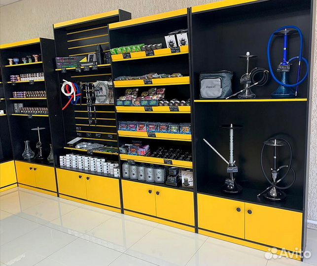 Витрины для кальянов и табака