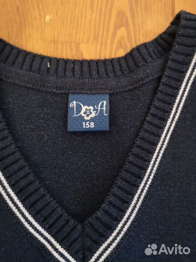 Жилет школьный синий 158