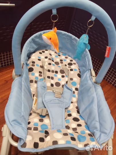 Шезлонг детский с вибрацией