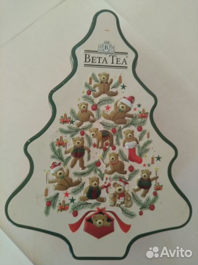 Коробка металлическая ёлочка