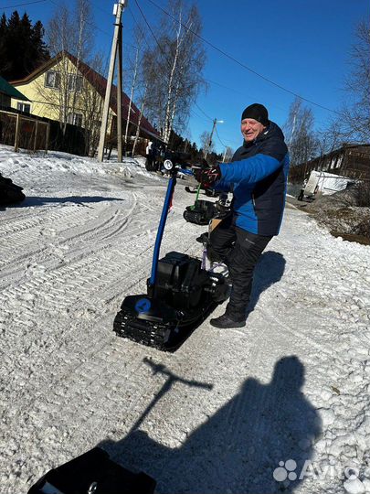 Мотосноуборд 43 км/ч