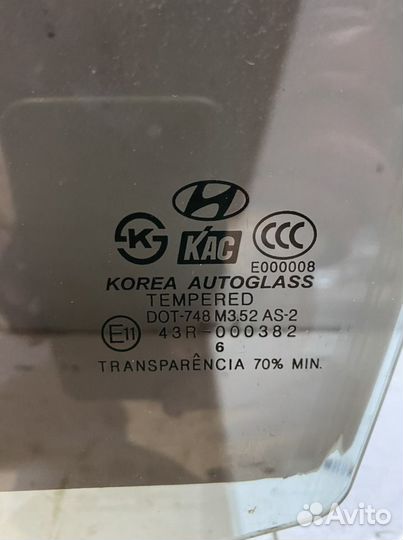 Hyundai tucson 1 Переднее левое стекло