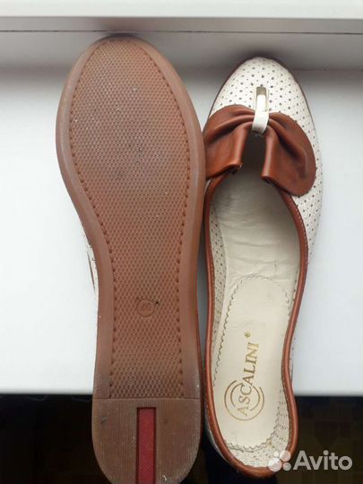 Балетки натуральная кожа 40 размер