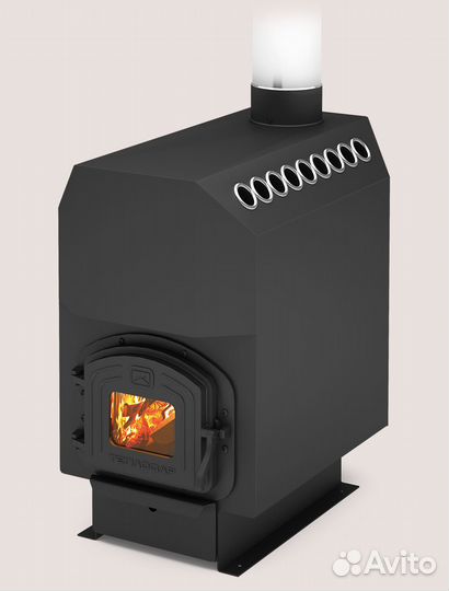 Отопительная печь топ-модель-300 с чугунной дверце